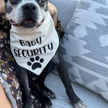 Load image into Gallery viewer, Baby Security Dog Bandana , Birth Announcement Dog Bandana
