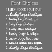 Load image into Gallery viewer, Personalized Dog Bandana – Custom Text Bandana for Pets
