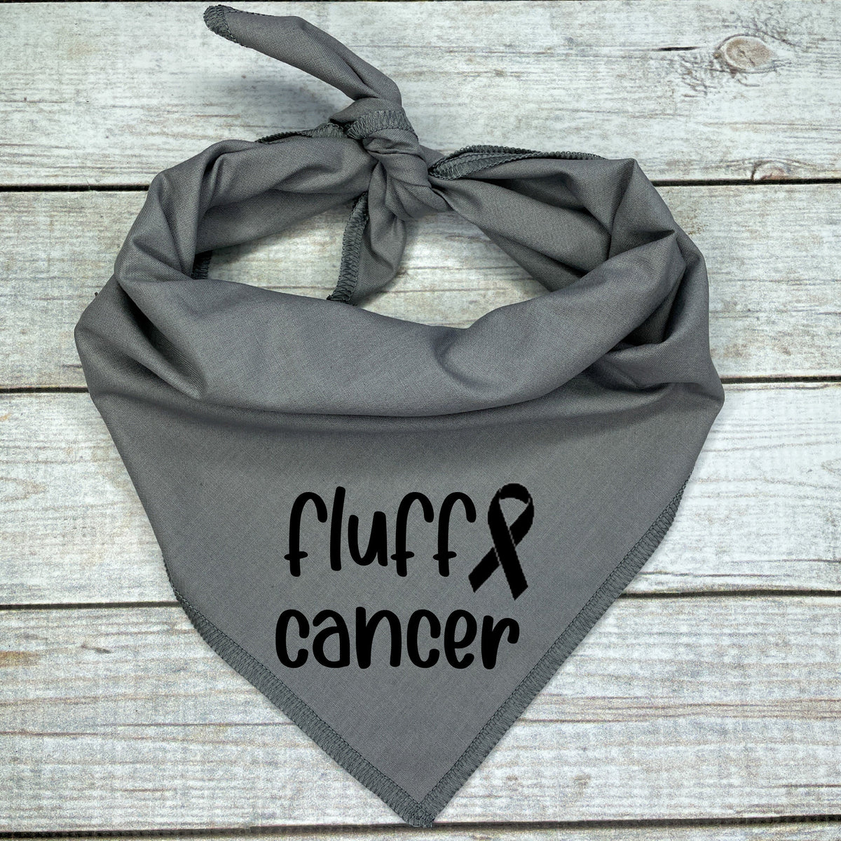 Awareness dog bandana design detail