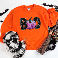 Load image into Gallery viewer, Glitter Boo Sweatshirt, Halloween Sweatshirt, Fall Sweater, Long Sleeve Shirt
