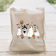 Load image into Gallery viewer, Cute Trick or Treat Halloween Tote Bag  - Kids Halloween Treat Bag - Perfect for Storing Halloween Candy

