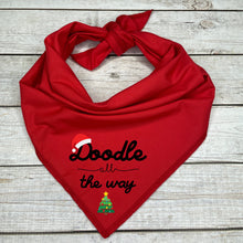 Load image into Gallery viewer, Doodle All The Way Dog Bandana
