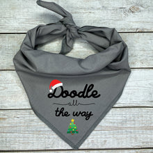 Load image into Gallery viewer, Doodle All The Way Dog Bandana
