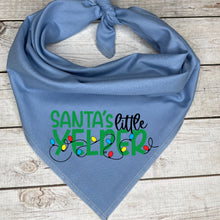 Load image into Gallery viewer, Santa&#39;s Little Yelper Christmas Dog Bandana
