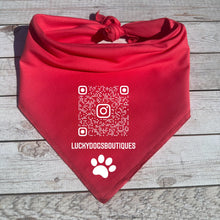 Load image into Gallery viewer, Personalized Dog Bandana – Custom Text Bandana for Pets
