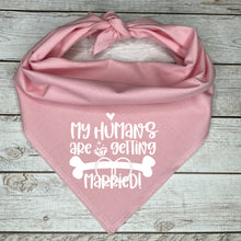 Load image into Gallery viewer, Wedding Announcement Dog Bandana, Dog Wedding Photo Prop
