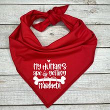 Load image into Gallery viewer, Wedding Announcement Dog Bandana, Dog Wedding Photo Prop
