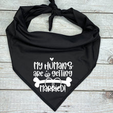 Load image into Gallery viewer, Wedding Announcement Dog Bandana, Dog Wedding Photo Prop
