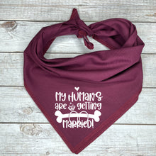 Load image into Gallery viewer, Wedding Announcement Dog Bandana, Dog Wedding Photo Prop
