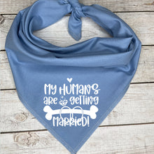 Load image into Gallery viewer, Wedding Announcement Dog Bandana, Dog Wedding Photo Prop
