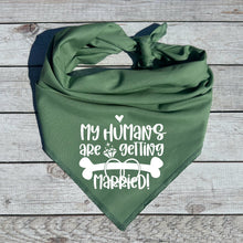 Load image into Gallery viewer, Wedding Announcement Dog Bandana, Dog Wedding Photo Prop
