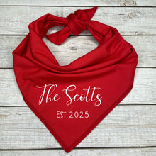 Load image into Gallery viewer, Custom Wedding Dog Bandana, Engagement Gifts For Dog Lovers

