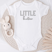 Load image into Gallery viewer, Embroidered Little Brother Bodysuit, Pregnancy Announcement, Baby Coming Soon
