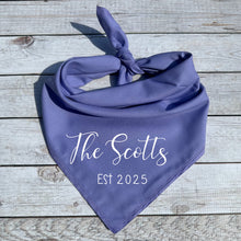 Load image into Gallery viewer, Custom Wedding Dog Bandana, Engagement Gifts For Dog Lovers
