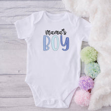 Load image into Gallery viewer, Mama&#39;s Boy Embroidered Baby Bodysuit
