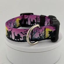 Load image into Gallery viewer, Personalized Halloween Dog Collar, Custom Name, Spooky Pet Accessory
