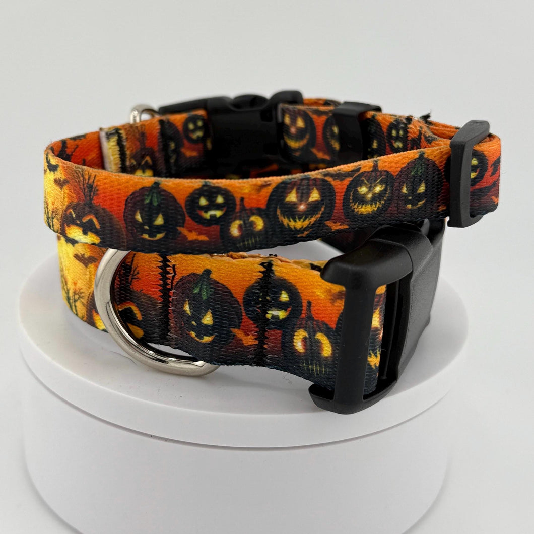 Personalized Halloween Dog Collar, Custom Name, Spooky Pet Accessory