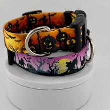 Load image into Gallery viewer, Personalized Halloween Dog Collar, Custom Name, Spooky Pet Accessory
