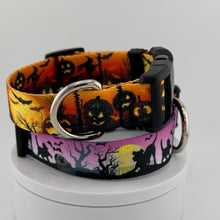 Load image into Gallery viewer, Personalized Halloween Dog Collar, Custom Name, Spooky Pet Accessory
