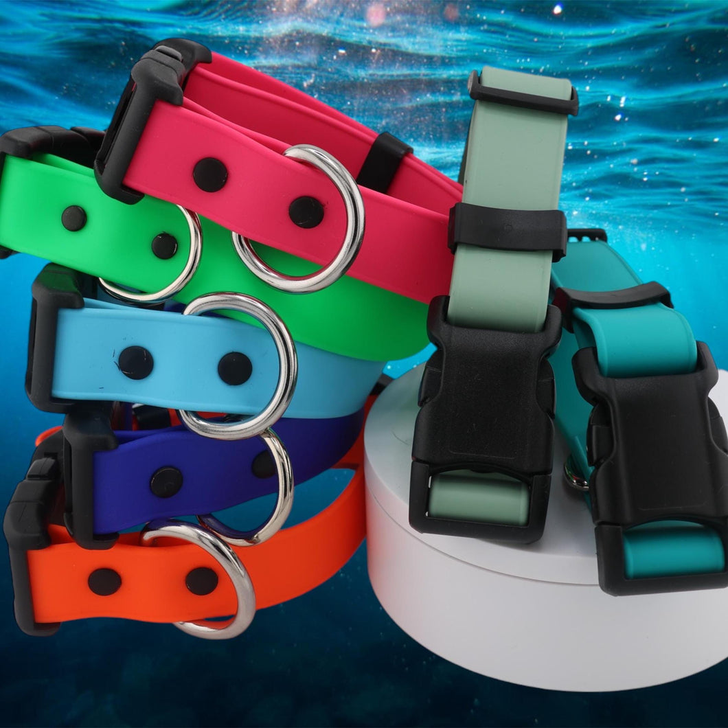 BioThane® Waterproof Dog Collar with Matching Leash Option
