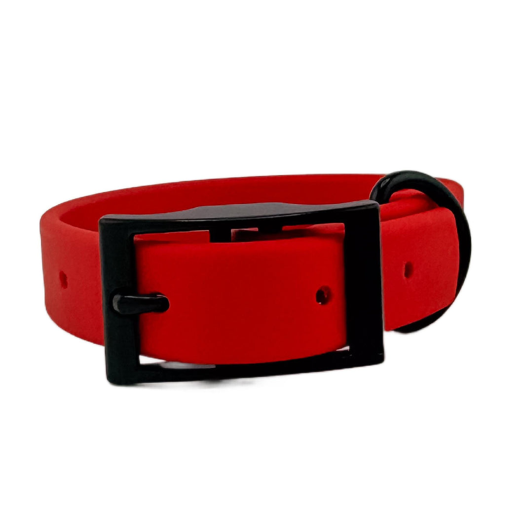 Red Waterproof BioThane® Dog Collar 1