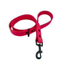 Load image into Gallery viewer, Bright Pink BioThane® Waterproof Dog Leash 1&quot;  Durable, Odor-Resistant, and Easy to Clean
