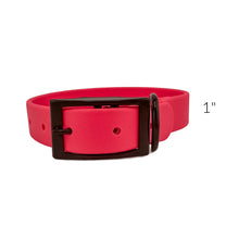 Load image into Gallery viewer, Pink Waterproof BioThane® Dog Collar 1 &quot;  Durable, Easy Clean, Odor-Resistant Outdoor Pet Collar
