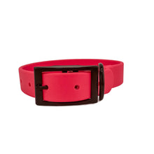 Load image into Gallery viewer, Pink Waterproof BioThane® Dog Collar 1 &quot;  Durable, Easy Clean, Odor-Resistant Outdoor Pet Collar
