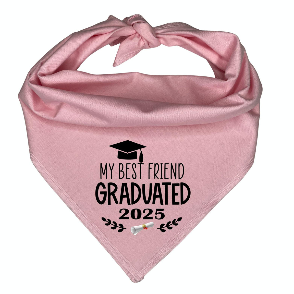 My Best Friend Graduated! Dog Bandana | Graduation Pet Accessory | Class of 2025 Cap Design | Grad Photo Prop | Gift for Dog Mom
