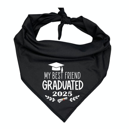 My Best Friend Graduated! Dog Bandana | Graduation Pet Accessory | Class of 2025 Cap Design | Grad Photo Prop | Gift for Dog Mom