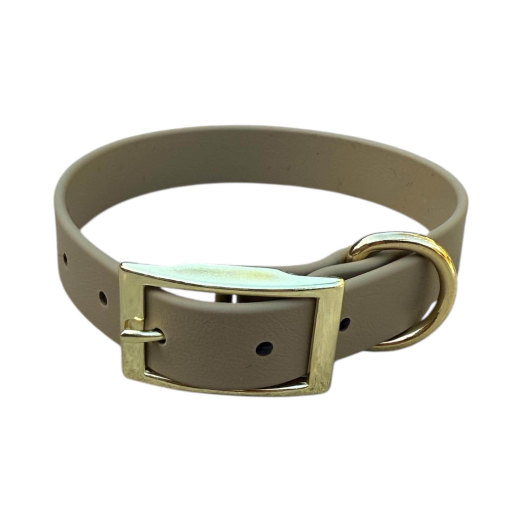 Tan BioThane® Dog Collar 1