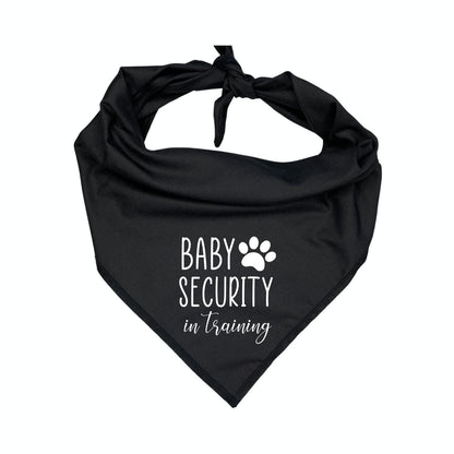 Baby Security in Training dog bandana on a white background