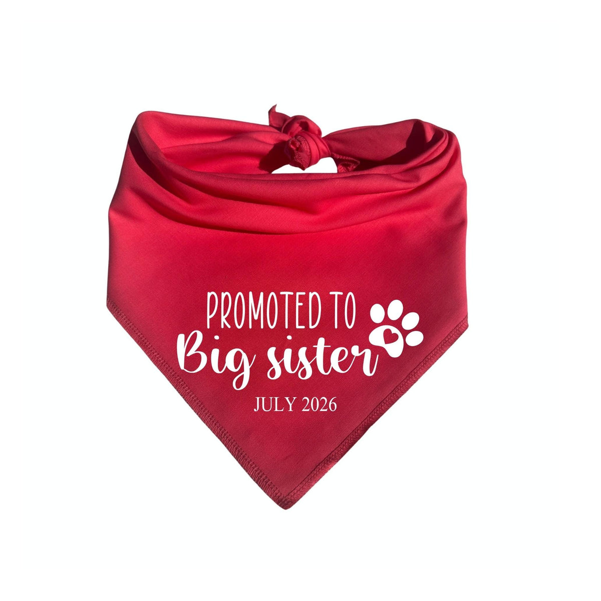 Dog bandana sizing information
