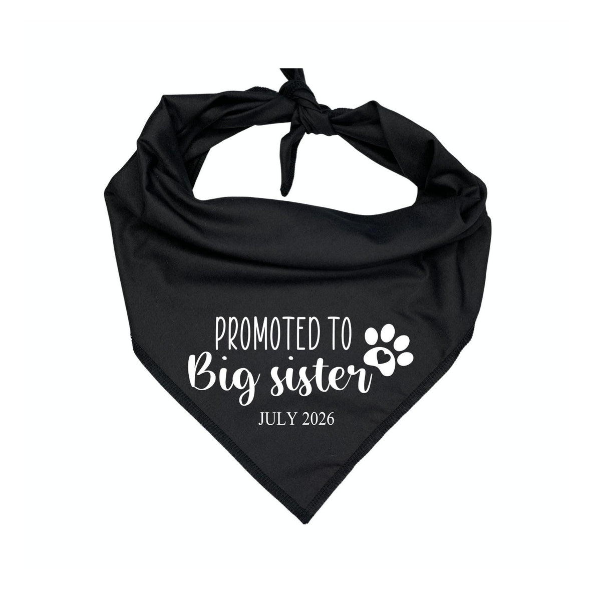 Promoted to Big Sister bandana additional product photo
