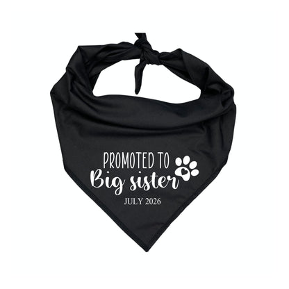 Promoted to Big Sister bandana additional product photo