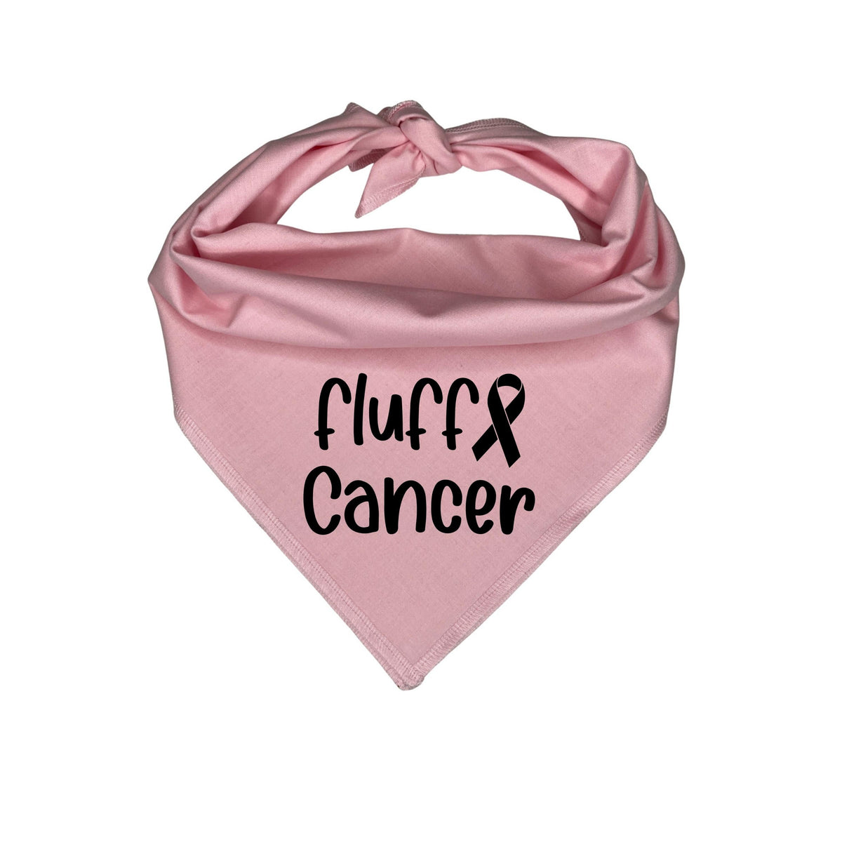 Bold awareness dog bandana on a white background