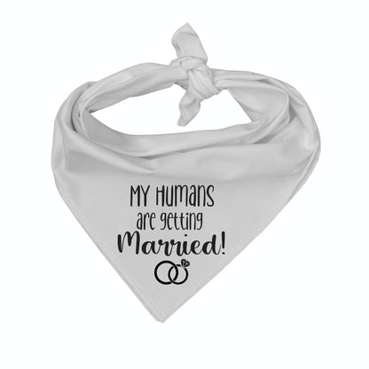 Handmade engagement rings dog bandana details