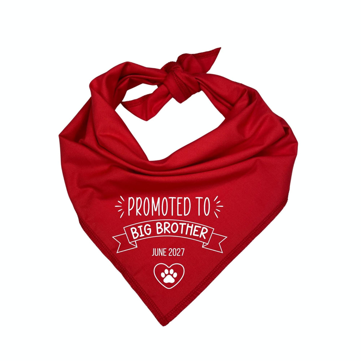 Handmade dog bandana details