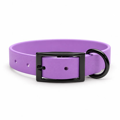 Light purple waterproof BioThane 5 foot dog leash with black hardware