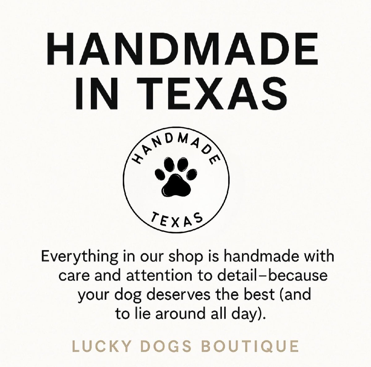 Lucky Dogs Boutique handmade in Texas