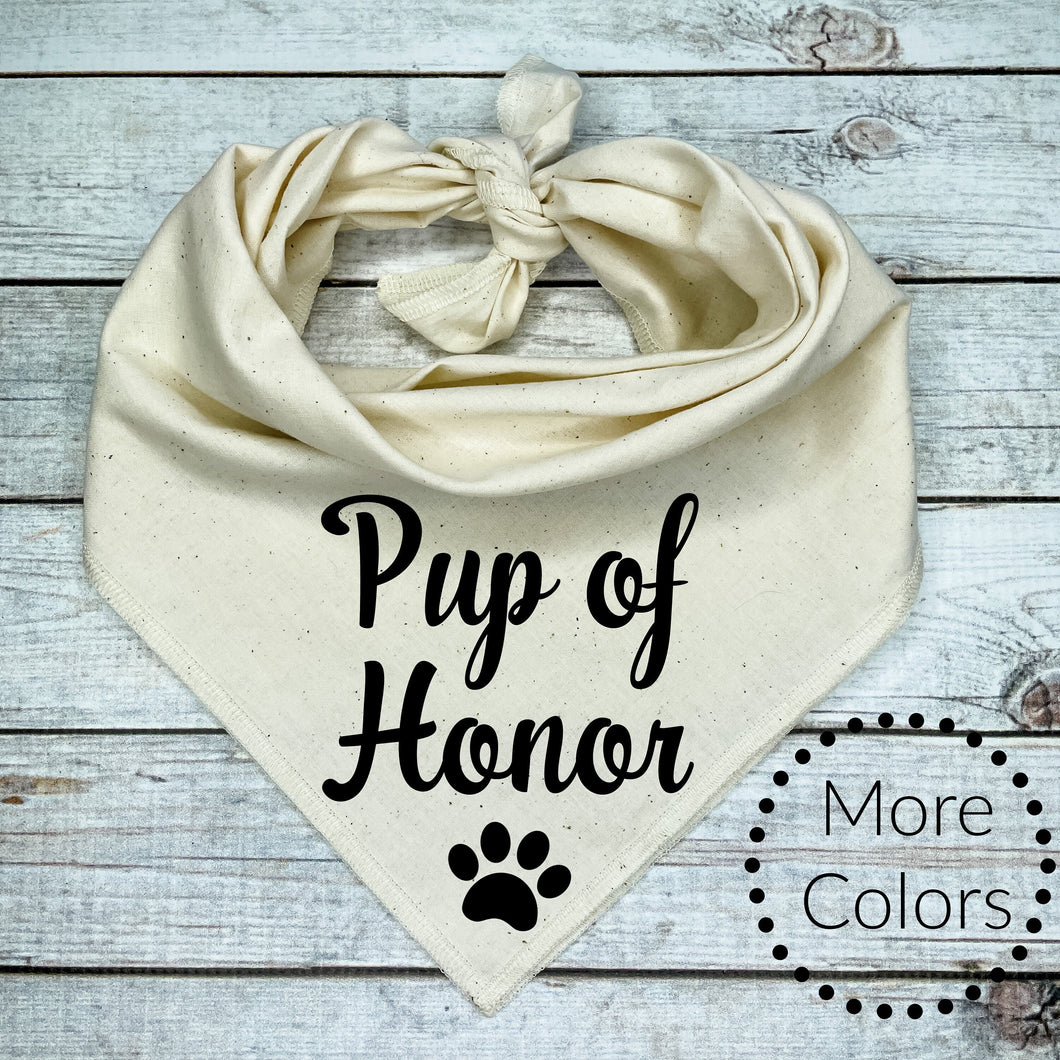 Pup Of Honor Dog Bandana