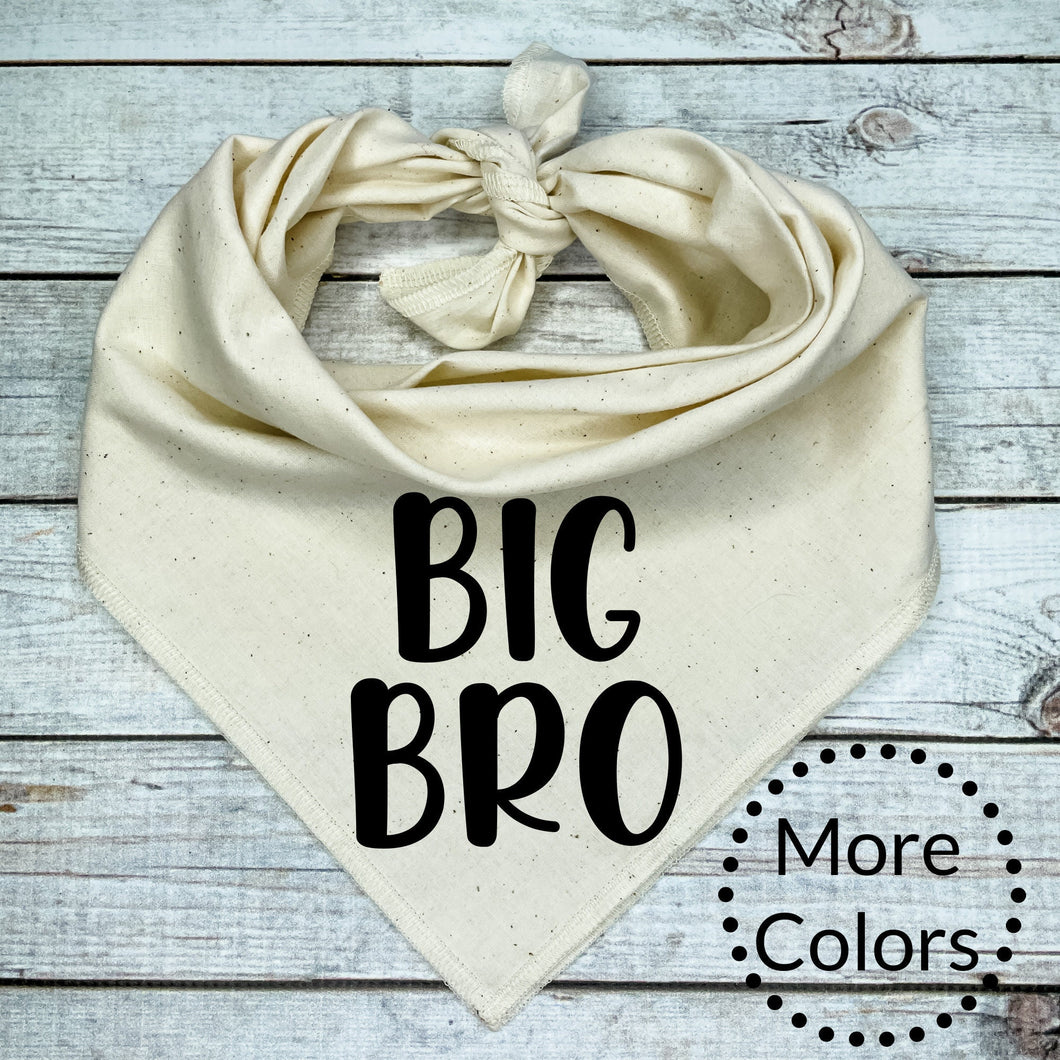 Big Bro Dog Bandana, Pregnancy Announcement, Birth Announcement