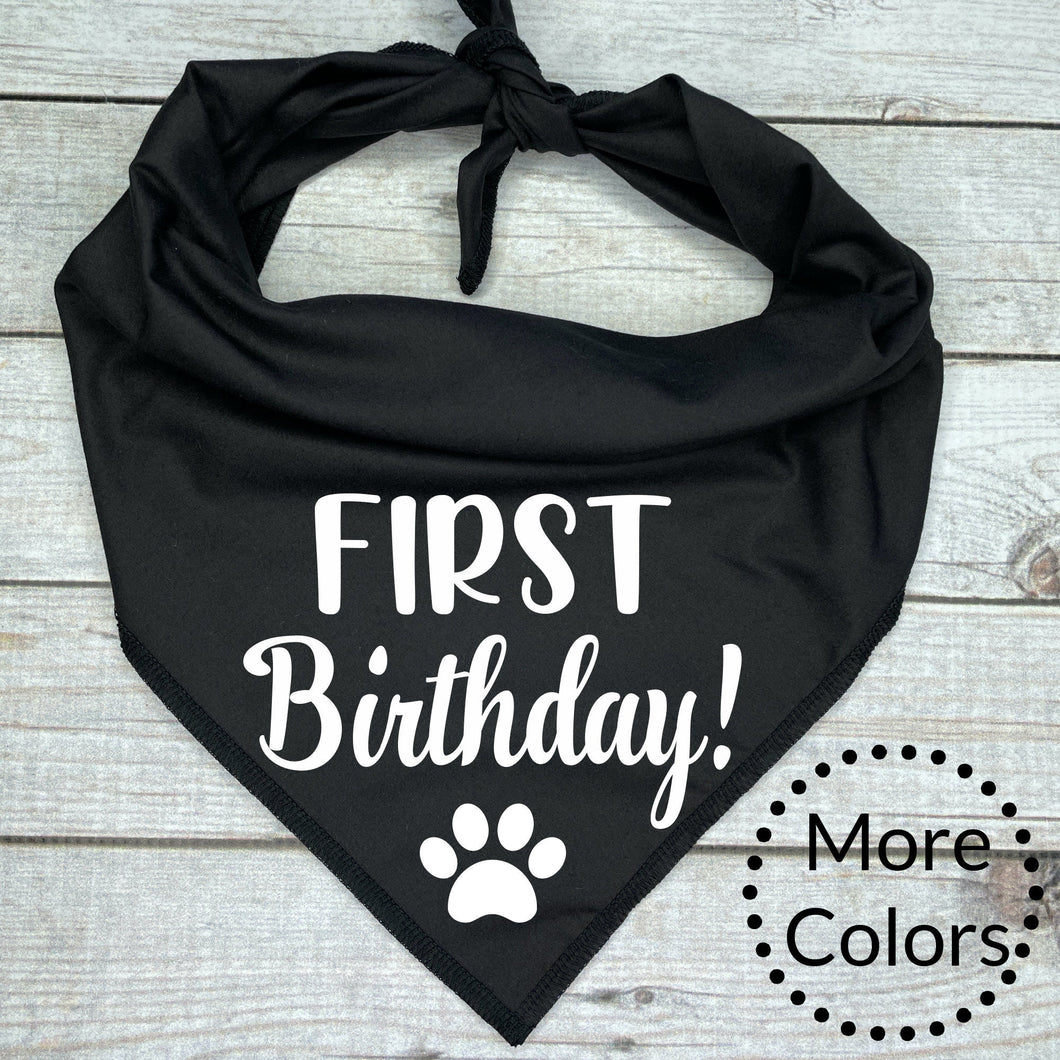 First Birthday Dog Bandana