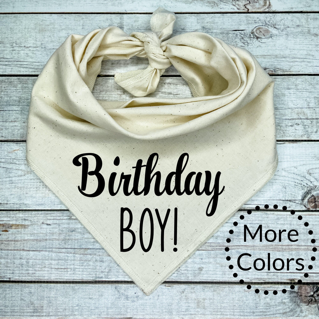Birthday Boy Dog Bandana