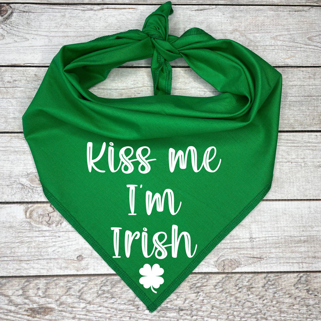 Kiss Me I'm Irish Dog Bandana ** St Patrick's Day Dog Bandana