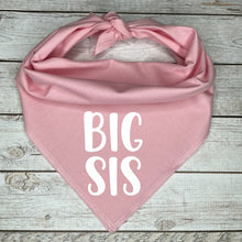Load image into Gallery viewer, Big Sis Dog Bandana ** Pregnancy Announcement
