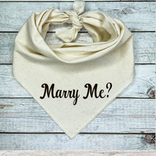 Load image into Gallery viewer, Marry Me?  Bandana for Dog
