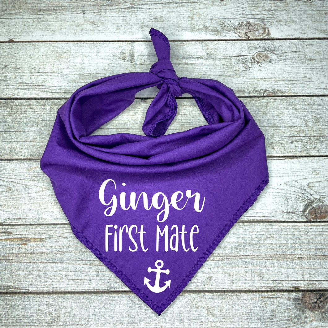 Sail Boat Dog, Boat Captain Gift, First Mate Dog Bandana