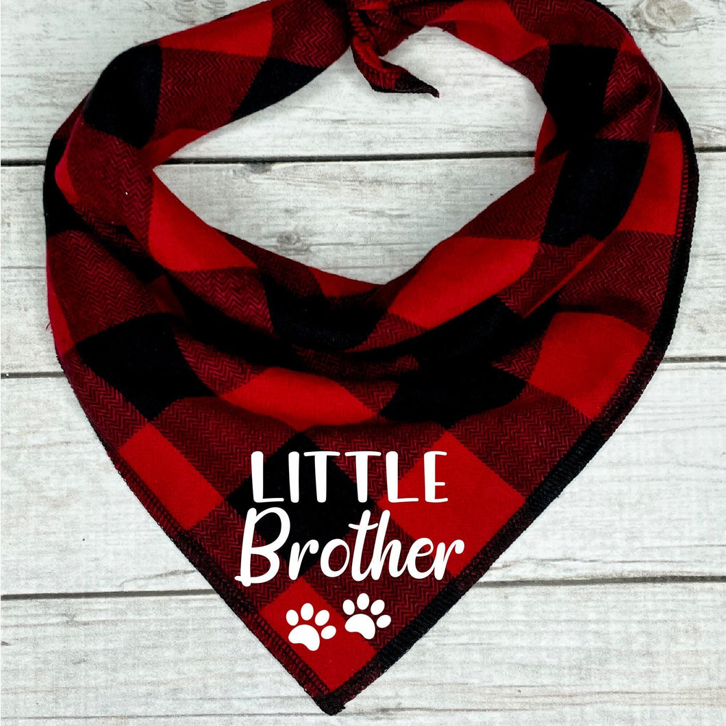 Buffalo Plaid Little Brother Dog Bandana