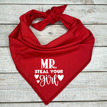 Load image into Gallery viewer, Mr Steal Your Girl Dog Bandana
